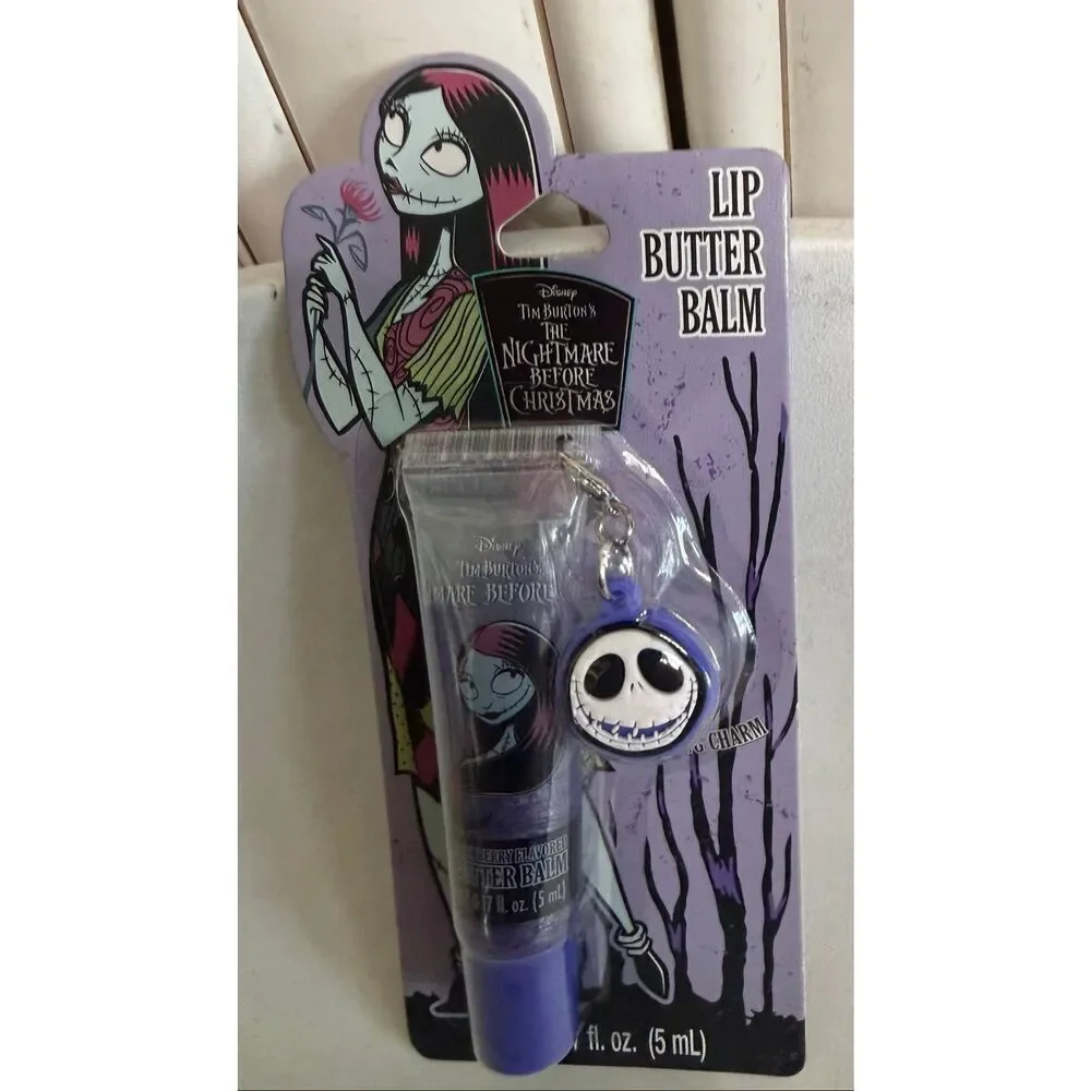 Disney Tim Burton's The Nightmare Before Christmas Lip Balm Holder Keychain Set